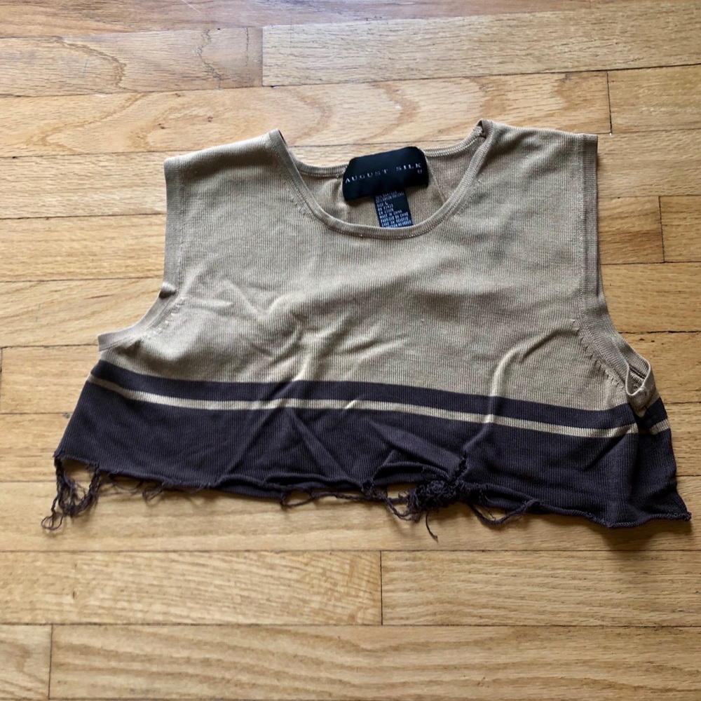 Super Cropped Silk Top